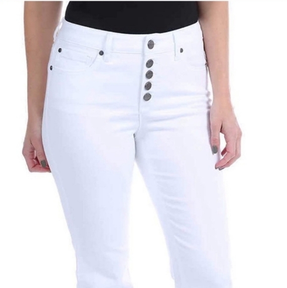 Kenneth Cole White Wash Jeans Sz 4 - Picture 2 of 12